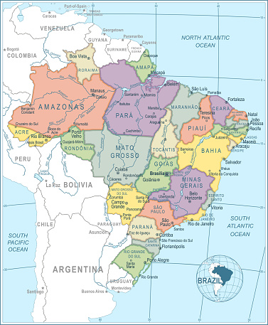 mapa estados brasileiros